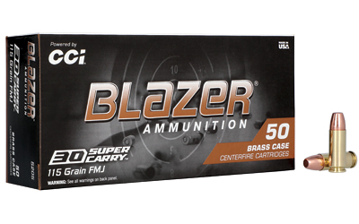Blazer Ammunition • .30 Super Carry • 115gr